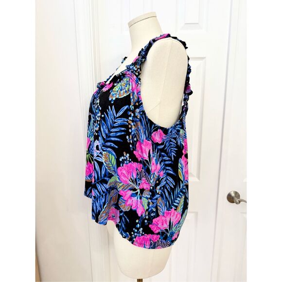 Lilly Pulitzer Womens Onyx Earned Stripes Damalia Knit Pajama Tank Size XXL NWT - Picture 2 of 8